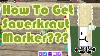 How To Get Sauerkraut Marker in Find The Markers Roblox 2024 [upl. by Biddick]