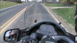 BMW K1200LT motorcycle with UniGo single wheel trailer [upl. by Jodee98]