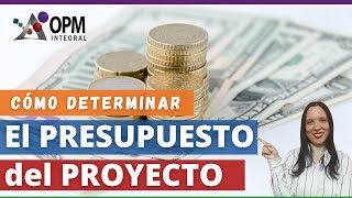 💰 ¿Cómo determinar el PRESUPUESTO del PROYECTO  Presupuesto de un Proyecto  Project Management [upl. by Hanimay249]