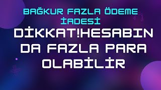 Bağkur Fazla Ödeme İadesi EDevlet amp Kolayca Başvur [upl. by Lekym]