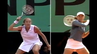 Martina Hingis vs Sandrine Testud RG 2001 R4 [upl. by Anayd]