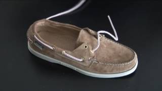 Comment remplacer les lacets cuir sur chaussure bateau [upl. by Yvonner]