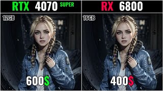 NVIDIA RTX 4070 SUPER VS AMD RADEON RX 6800  TEST IN 20 GAMES AT 1080P  2K  4K [upl. by Nichol742]