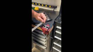 Cutting a 516quotx24 tpi bolt and file finish [upl. by Ynottirb993]