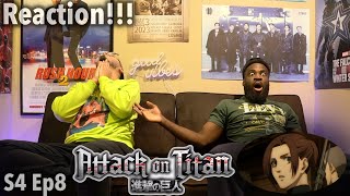 ATTACK ON TITAN 4x8 REACTION  ASSASSINS BULLET [upl. by Alracal525]