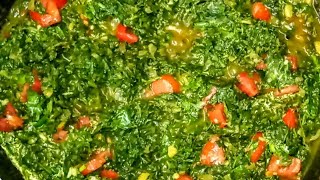 Methi Palak Sabzi l Fenugreek leaves and Spinach Recipe [upl. by Naugal]