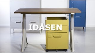 IKEA IDÅSEN skrivbords och förvaringsserie [upl. by Aicaca]