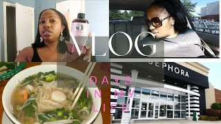 Vlog  Trying Pho  Im overwhelmed now  Tower 28 amp Sephora  Mary Ruth vitamins  Grand Opening [upl. by Friedland]