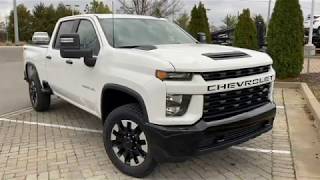 The AllNew 2020 Silverado 2500HD 4WD Custom Gas 66L Crew Cab [upl. by Yruj]