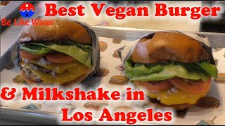 Best Vegan Burger amp Shake in Los Angeles NoMoo Burgers [upl. by Schaaff95]