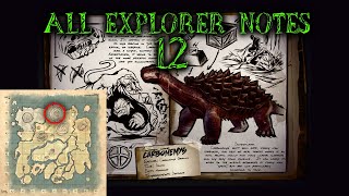 How To Find All Explorer Notes On The Island  Ark Survival Evolved  Part 12 [upl. by Redyr]