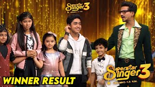 Shocking Finale Winner Announce of Superstar Singer Season 3 Today Episode  Superstar Singer 3 [upl. by Ybrik]