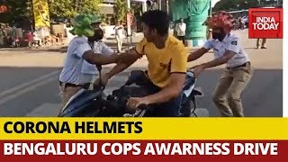 Bengaluru Police Awareness Drive Against Corona Lockdown Violators [upl. by Gurevich107]