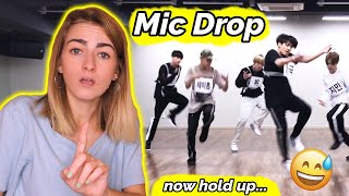 AtTaCkEd ✰ Mic Drop Dance Practice ✰ BTS Reaction [upl. by Akeihsat]