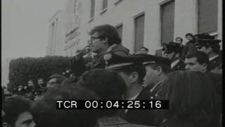 Manifestazione universitari  Roma 23 febbraio 1968 [upl. by Ahras]