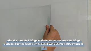 Fridge Whiteboard Installation Video [upl. by Eicyak]