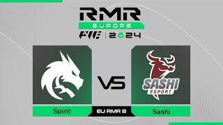 Spirit проти Sashi  PWE CS2 EU RMR B 2024 [upl. by Aneerbas942]