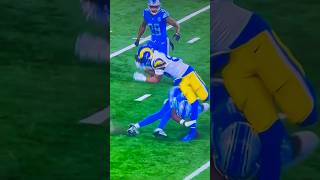 Tyler Higbee scary knee injury vs the Lions football sports subscribe [upl. by Mandelbaum]