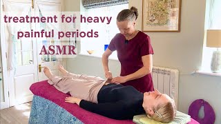 ASMR Kinesiology amp Treatment for Heavy amp Painful Periods 🌹 Unintentional ASMR Real Person [upl. by Arbmahs]