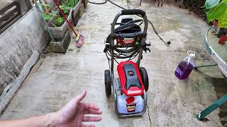 BAUER 2300 PSI 12 GPM Brushless Max Performance Electric Pressure Washer Backyard Cleaning Demo [upl. by Jacynth]