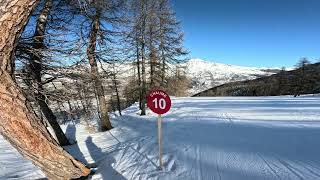 Serre chevalier piste rouge Chaume [upl. by Tterab781]