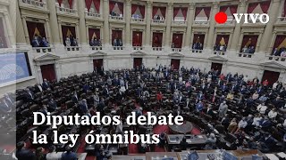 EN VIVO  Debate de la ley ómnibus en el Congreso se discute artículo por artículo [upl. by Greenquist474]