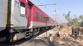 Silent stealthy approach at savroli rail crossing at shahapur Asangaon maharashtra [upl. by Enneyehs]