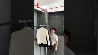 Custom made Wardrobe closet Smart design of Electric cloth Racks kitchencabinets wardrobecloset [upl. by Venuti]