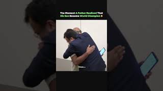 Gukeshs Dad Reaction After His Son Became World Chess Champion chess Shorts [upl. by Esyak]