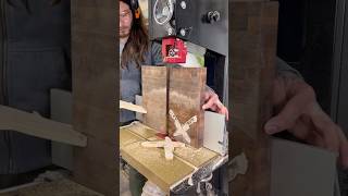 Inlay Resawing on the Harvey Bandsaw by TwoMooseDesign woodworking woodworker diy tools [upl. by Culliton711]