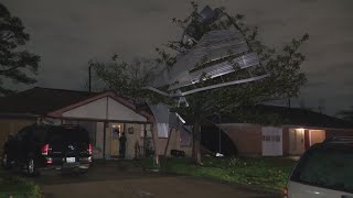 Pasadena residents thankful no one was injured after storms damage home [upl. by Oriane619]