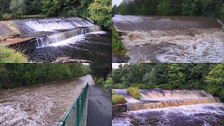 River Dodder Flooding in Dublin Ireland [upl. by Orrocos]