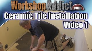 How to Install Ceramic Tile  Video 1 [upl. by Starobin]