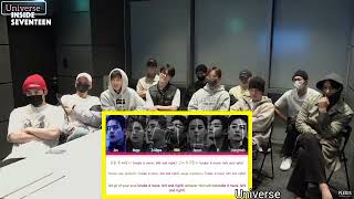 Seventeen Reaction to BTS Run BTS Lyrics Fanmade 💜 [upl. by Fornof892]