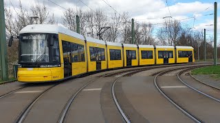 Tram BerlinMitfahrt im F8Z auf der M17 von Falkenberg bis U Tierpark [upl. by Eelyac72]