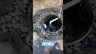 Drywell With Backup Sump Pump System  Yard Drainage  Downspout Drains [upl. by Lev]