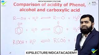 Phenols Physical Properties Structure Reactivity amp Reactions  MDCAT ACADEMY [upl. by Akcinehs]