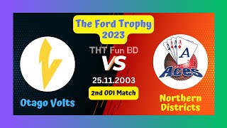 Otago Volts vs Auckland Aces  OV v AA  The Ford Trophy Live Score Streaming amp Updates 2023 [upl. by Lurleen]