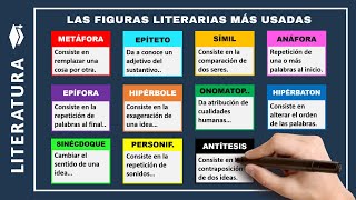 🔵​LAS PRINCIPALES 10 FIGURAS LITERARIAS  Cuáles son las figuras literarias más usadas [upl. by Tammie658]