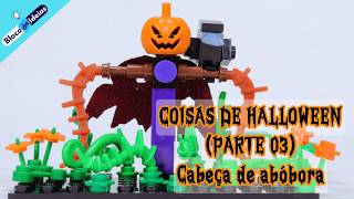 Coisas de Halloween Parte 03 Cabeça de abóbora TUTORIAL [upl. by Vanni]