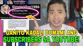 PAANO DUMAMI ANG SUBSCRIBERS SA YOUTUBE [upl. by Alessandra483]