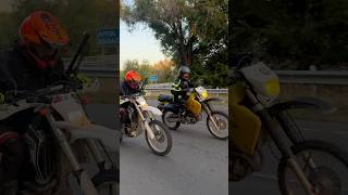 Suzuki DRZ400 vs Yamaha WR250  road drag race DRZ400 WR250 DragRace OffRoad DirtBikesquot [upl. by Stutman471]