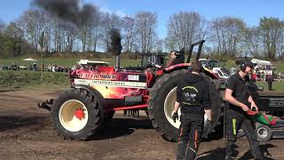 KleinVollstedt Pia first 36t Super Sport Red Hurricane Pull Tractor Pulling auch 2022 Trecker Treck [upl. by Annehsat752]