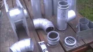 Step by Step install of pellet stove pipe exhaust kit [upl. by Hurley]