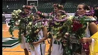 Senior Night Hawaii Rainbow Wahine Basketball [upl. by Jowett]