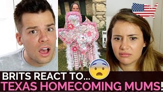 🇬🇧 Brits React to Texas Homecoming Mums 🇺🇸😱 [upl. by Alocin]