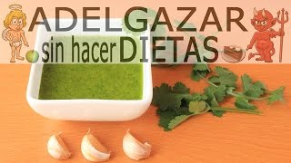 SALSA DE MOJO VERDE  ADELGAZAR SIN HACER DIETAS [upl. by Hcir]