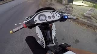 Gilera Runner Malossi 172 ported on board POV Pure Sound DDL Exhaust [upl. by Yatnuahc]