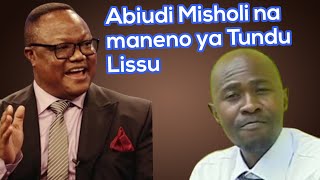 Abiudi Misholi asema AMANI YA TANZANIA INAENDA KUTOWEKA Lissu atangaza maamuzi magumu [upl. by Cida]