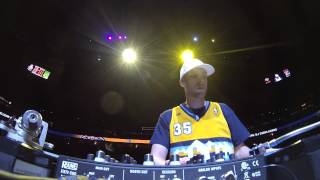 Chris Karns performs NBA halftime show  Game 2 of Denver Nuggets vs Golden State Warriors [upl. by Ahsiak]